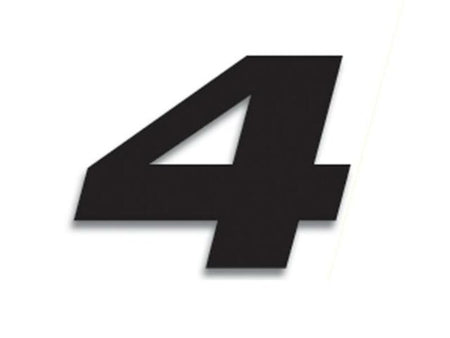 BLACKBIRD Race Number 4 20x25cm Black