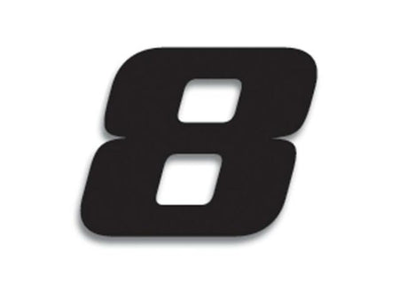 BLACKBIRD Race Number 8 20x25cm Black