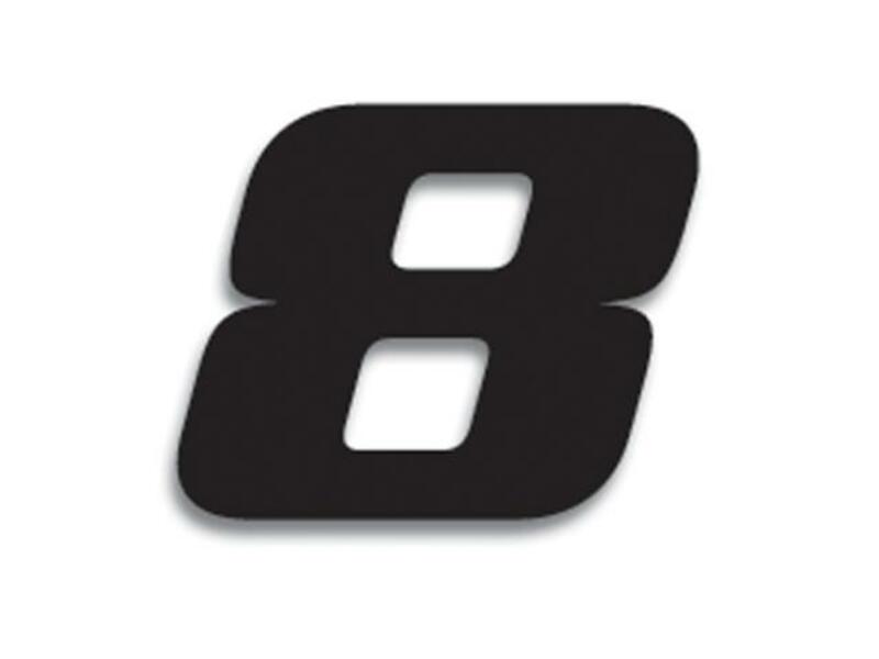 BLACKBIRD Race Number 8 20x25cm Black