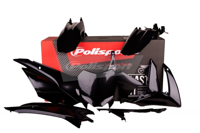POLISPORT Plastic Kit Black Honda CRF110F