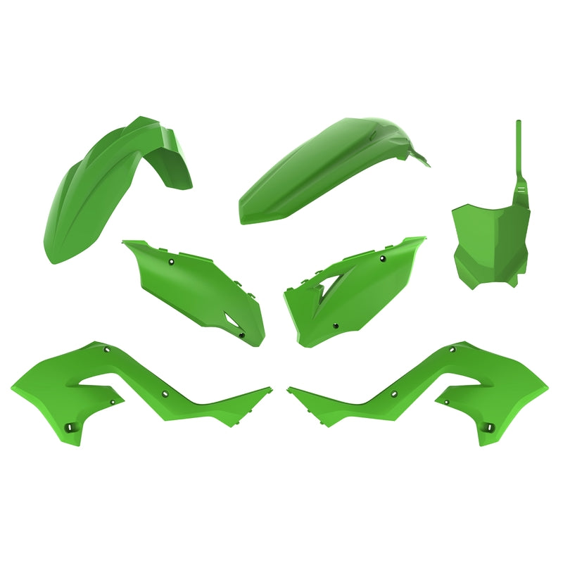 POLISPORT Restyle Plastic Kit Green Kawasaki KX125/250