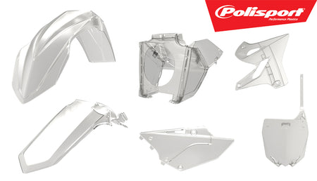 POLISPORT Plastic Kit Clear/Restyle Yamaha