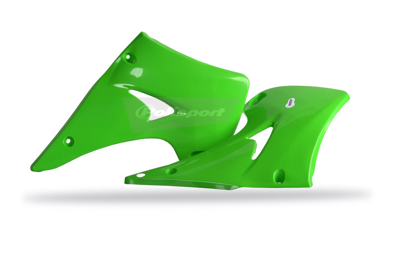 POLISPORT Radiator Covers Green Kawasaki KX125/KX250