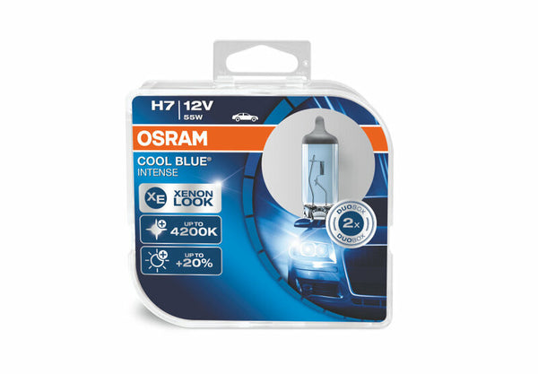 OSRAM H7 Cool Blue Intense Light Bulbs 12V 60/55W PX26d - by pair
