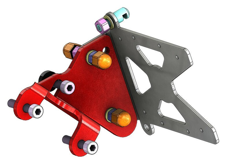 ACCESS DESIGN Side License Plate Holder Black Triumph Rocket 3