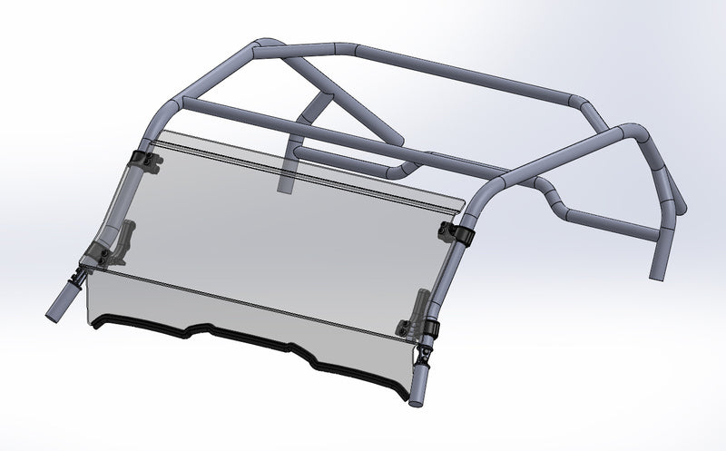 DIRECTION 2 Front Full Tilt Windshield Yamaha YXZ1000 - 1092041