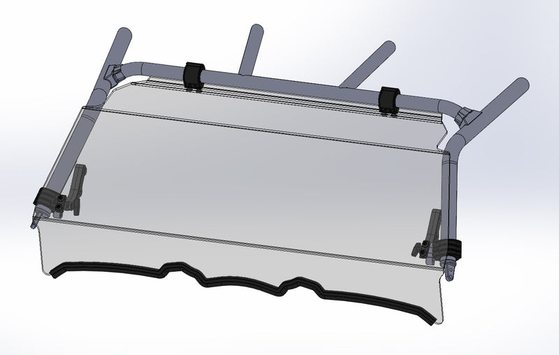 DIRECTION 2 Front Full Tilt Windshield Yamaha YXZ1000 - 1092045