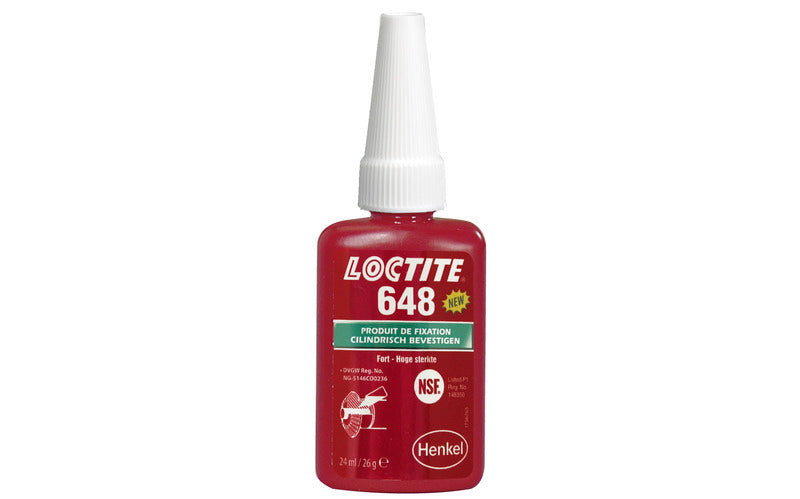 LOCTITE 648 Retaining Compound - 24ml Bottle
