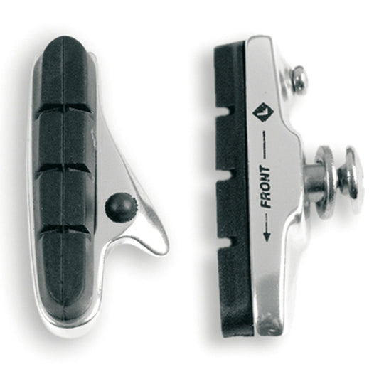 ALHONGA Set of 2 Brake Shoes for Shimano Road Rim Brakes - Silver Housing