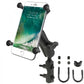 RAM MOUNTSÂ X-GripÂ® Medium Arm Phone Holder with Brake/Clutch Reservoir U-Bolt Base - Large Phones