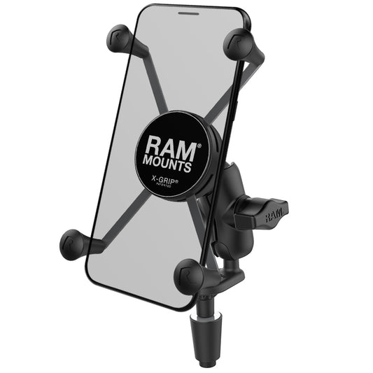 RAM MOUNTSÂ X-GripÂ® Short Arm Phone Holder with Fork Stem Base - Large Phones