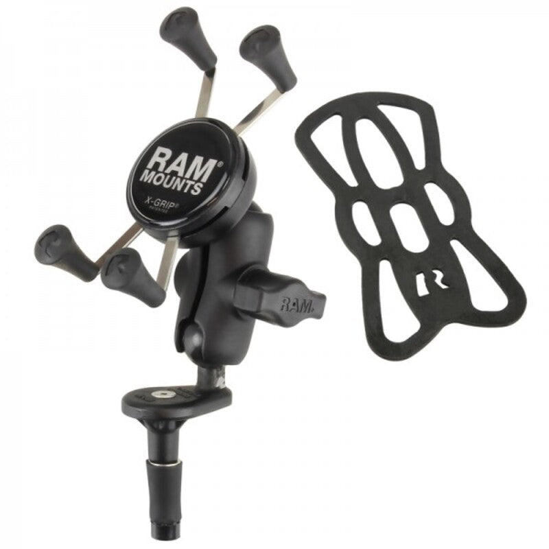RAM MOUNTSÂ X-GripÂ® Short Arm Phone Holder with Fork Stem Base