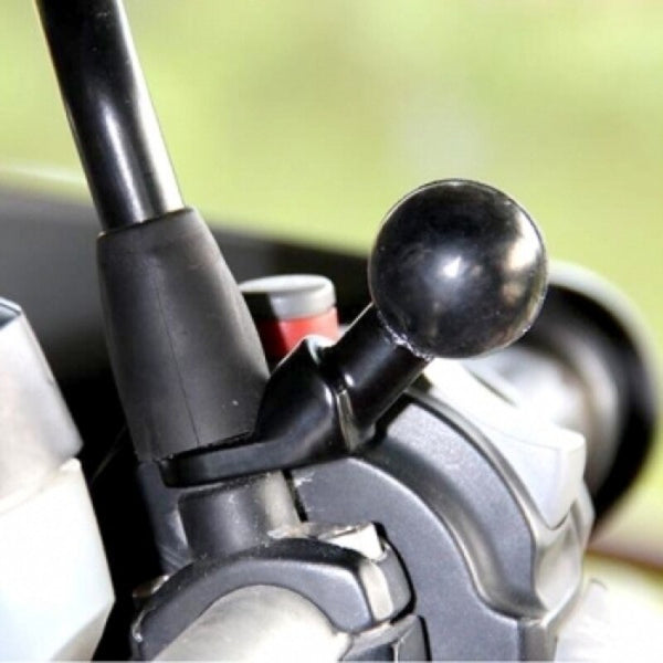RAM MOUNTSÂ 9mm Bolzenadapter mit Loch, abgewinkelte Basis - Kugel Größe B
