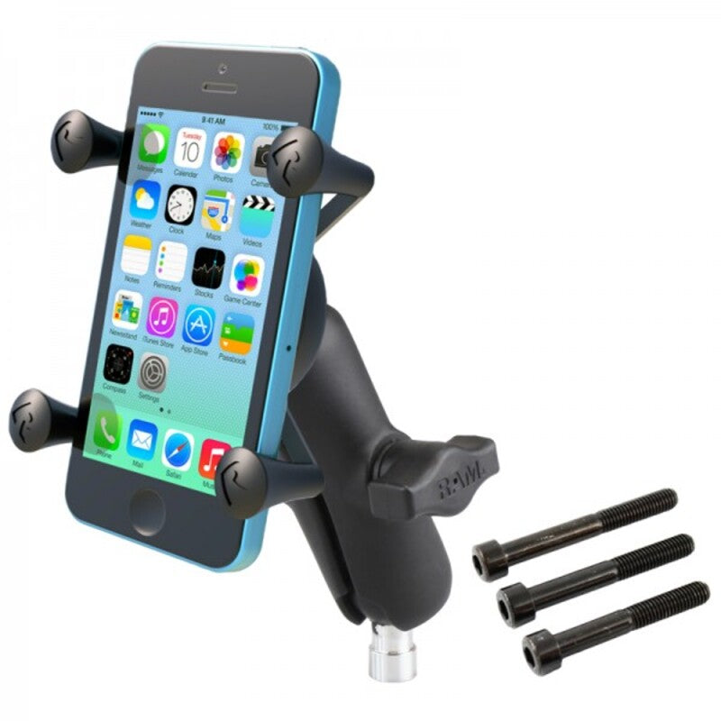 RAM MOUNTSÂ X-GripÂ® Medium Arm Phone Holder with Bar Mount Base