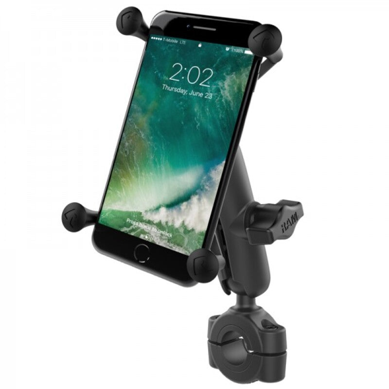 RAM MOUNTSÂ X-GripÂ® Medium ArmÂ Phone Holder with Medium Handlebar Base - Large Phones