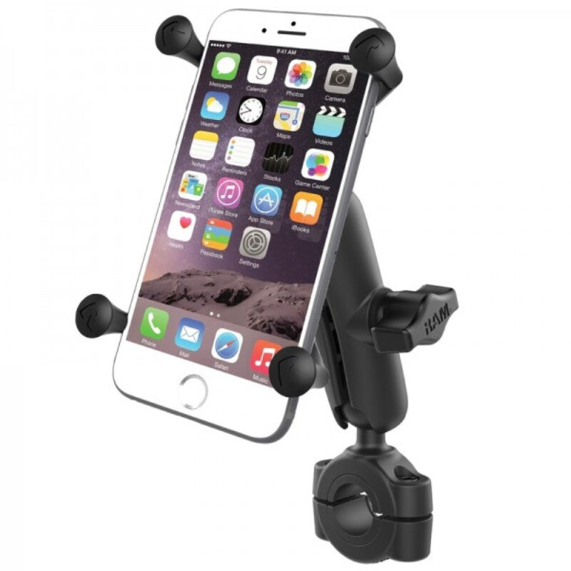 RAM MOUNTSÂ X-GripÂ® Medium ArmÂ Phone Holder with Medium Handlebar Base - Large Phones