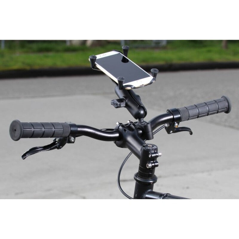 RAM MOUNTSÂ X-GripÂ® Medium ArmÂ Phone Holder with Medium Handlebar Base - Large Phones