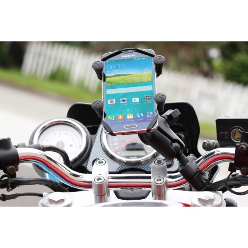 RAM MOUNTSÂ X-GripÂ® Medium ArmÂ Phone Holder with Medium Handlebar Base