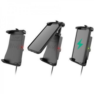 RAM MOUNTSÂ Quick-Gripâ„¢Â Waterproof Wireless Charging Phone Holder - B Size Ball