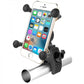 RAM MOUNTS X-GripÂ® Phone Holder with Snap-Linkâ„¢ Tough-Clawâ„¢ Base