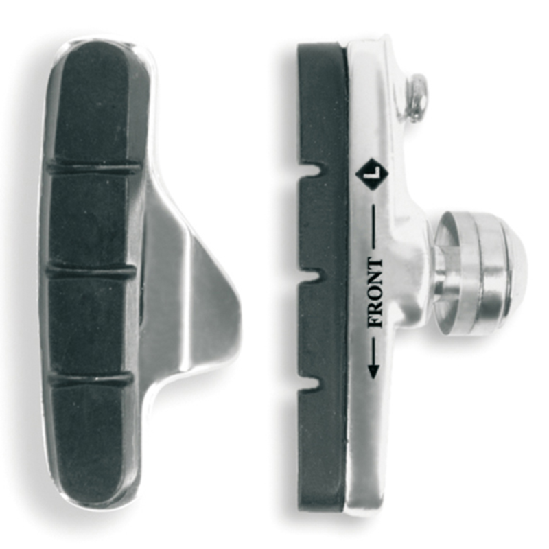 ALHONGA Set Of 2 Brake Shoes For Campagnolo Road Rim Brakes. Silver Housing