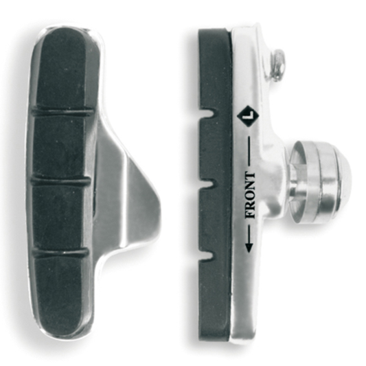 ALHONGA Set Of 2 Brake Shoes For Campagnolo Road Rim Brakes. Silver Housing