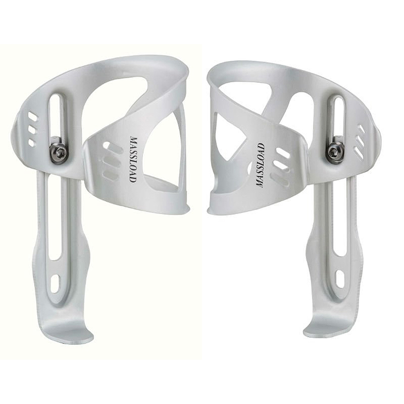MASSLOAD Bicycle Bottle Cage Silver Aluminum