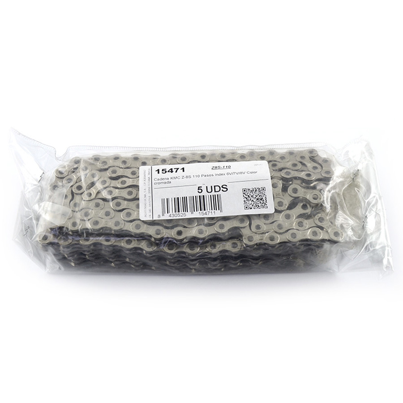Bag of 5 KMC chains Z8 6/7/8 speeds 116L silver