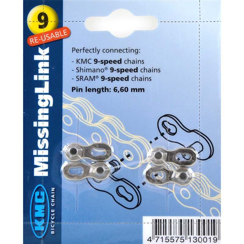KMC Connecting Link 9 Spd (6,60Mm) Silver - 1104783