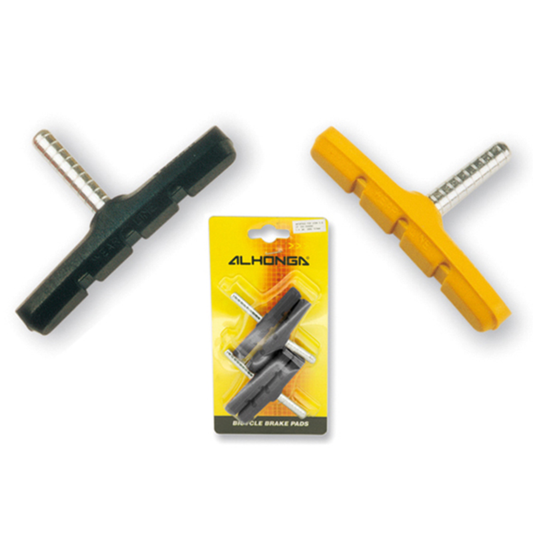 ALHONGA Brake Pads Set (Front+Rear), Yellow