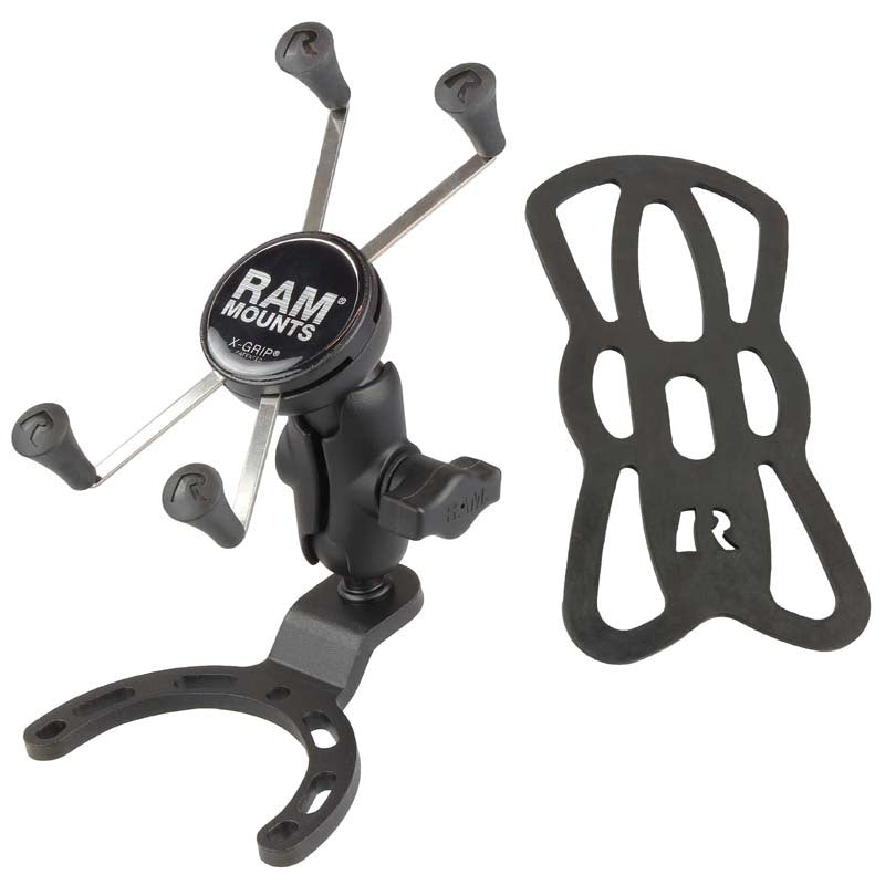 RAM MOUNTS X-Grip Phone Holder Short Arm Small Gas Tank Base - Large Phones - 1109370