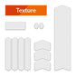 ALGIS Texture Frame Guards Kit M - Clear