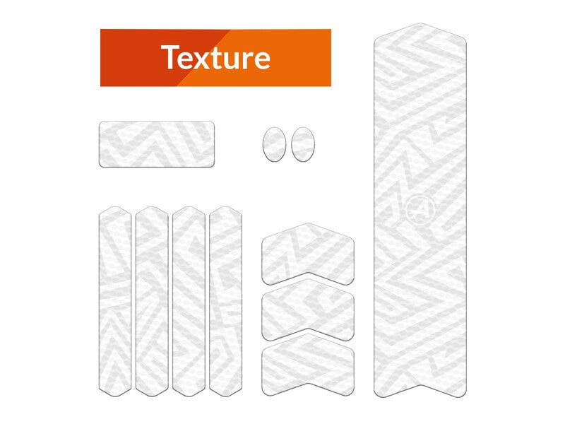 ALGIS Texture Frame Guards Kit M - White Lines