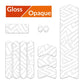 ALGIS Opaque Frame Guards Kit M - White Lines