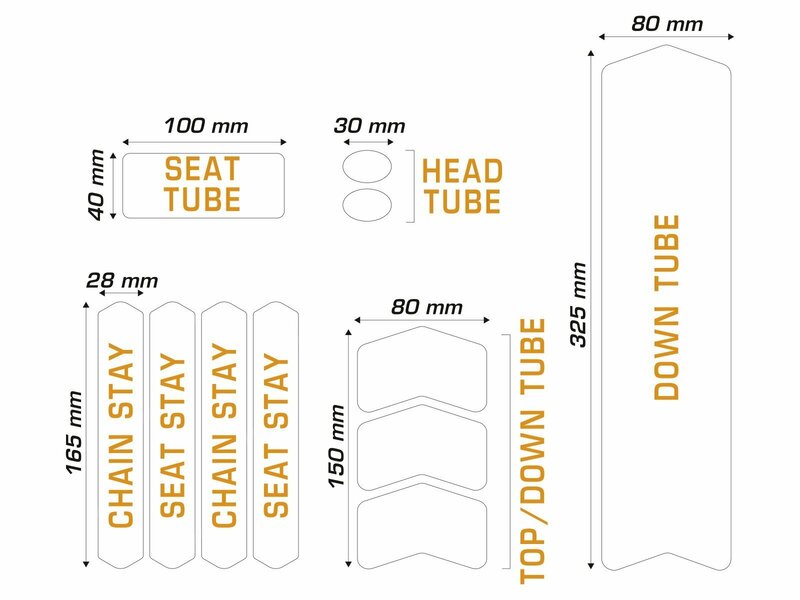 ALGIS Opaque Frame Guards Kit M - White Lines