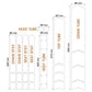 ALGIS Opaque Frame Guards Kit L - White Lines