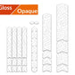 ALGIS Gloss Frame Guards Kit L - White Lines