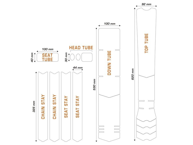 ALGIS Texture Frame Guards Kit XL - Clear