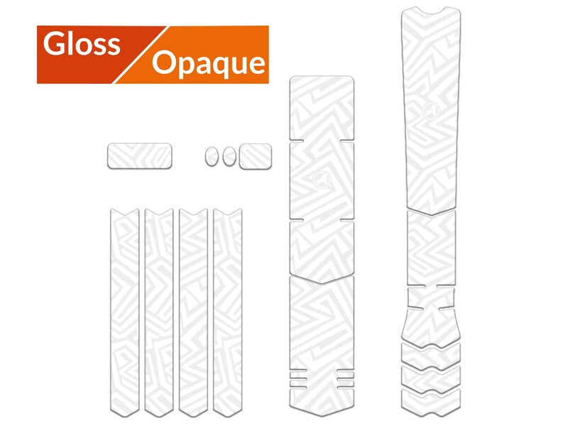ALGIS Opaque Frame Guards Kit XL - White Lines