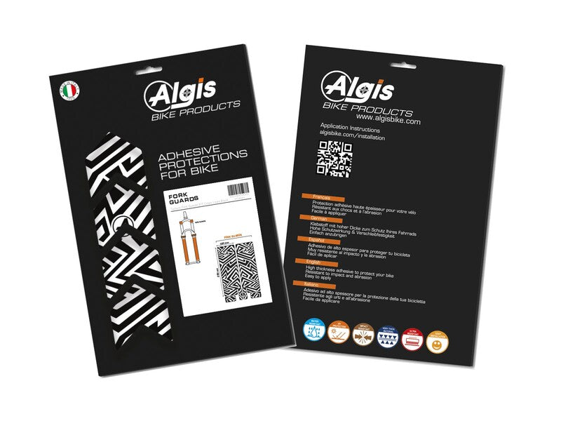 ALGIS Opaque Fork Guards Kit - Black Lines