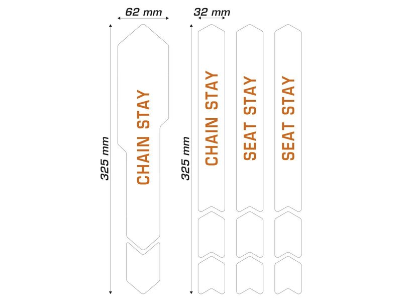 ALGIS Opaque Chain Guards Kit - Clear
