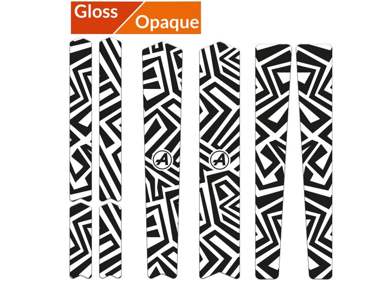 ALGIS Opaque Frame Guards Kit Road Line - White