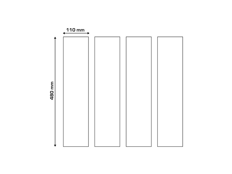 ALGIS Texture Frame Strip of film by 4 11x48cm