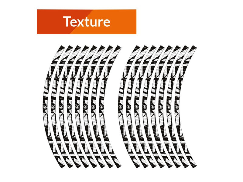ALGIS Texture RIM Stickers Tribal - Black