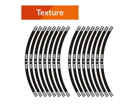 ALGIS Texture RIM Stickers Arrows - Black