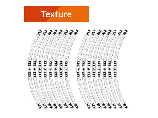 ALGIS Texture RIM Stickers Arrows - White