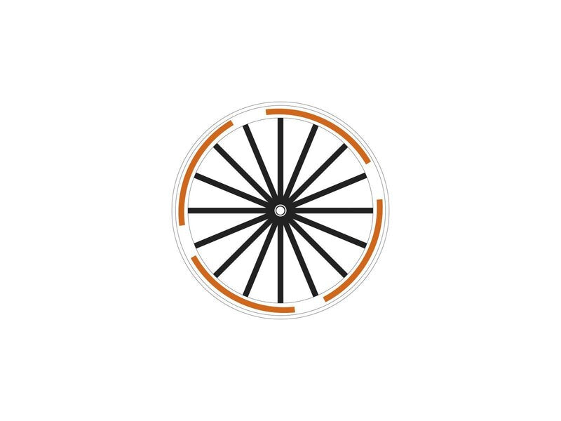 ALGIS Texture RIM Stickers Arrows - White