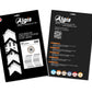 ALGIS Texture RIM Stickers Arrows - White