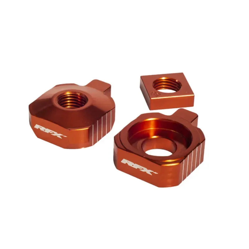 RFX PRO REAR AXLE ADJUSTER BLOCKS, ORG