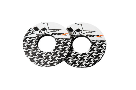 RFX SPORT GRIP PAIR X SKULL, WHT/BLK